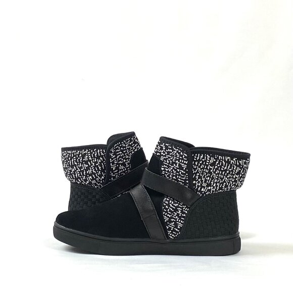 New Bernie Mev Frosty Black Suede Knit Boot 6.5 / 37 - Picture 3 of 10